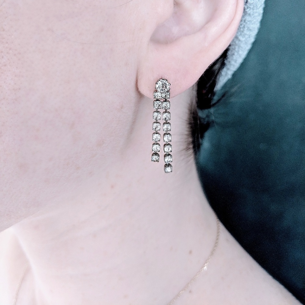 Vintage Rhinestone Earrings